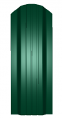 евроштакетник люкс 0,45 - зеленый мох ral6005 одностр. окр. - 2 м*