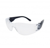 очки защитные "классик", открытого типа прозрачные с черной дужкой (23-01-009) 100шт/кор