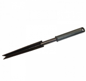 корнеудалитель (нержавеющая сталь) с металлическим черенком и пластиковой ручкой