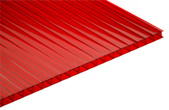 Поликарбонат  6 мм Ultra Красный 2,1х6 м
