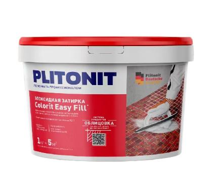 затирка эпоксидная plitonit colorit easy fill бежевый 1 кг