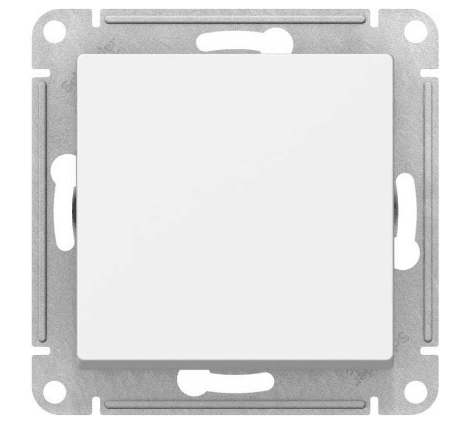 выключатель проходной 1 кл. 10a 250b сх 6 atlasdesign белый/20