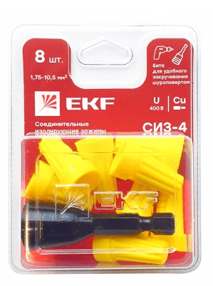 сиз-4 (1,75-10,5мм2) блистер (8шт.) ekf /1