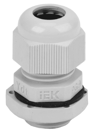 сальник pg 9 диаметр проводника 6-7мм ip54 20шт ст iek /1