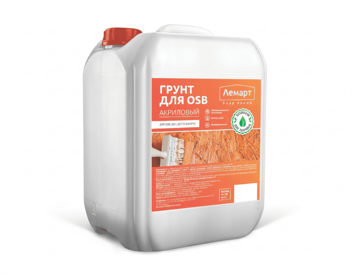 грунт для osb акриловый лемарт, 5 кг
