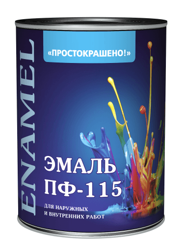 эмаль пф-115 &quot;простокрашено!&quot; светло-голубая бау 0.8 кг /14/