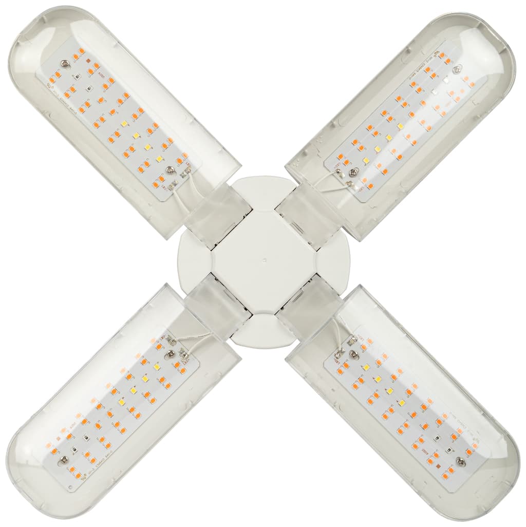 лампа для растений led fito 36w красно-синего цвета rb e27 fold 4-х лепестковая эра/1