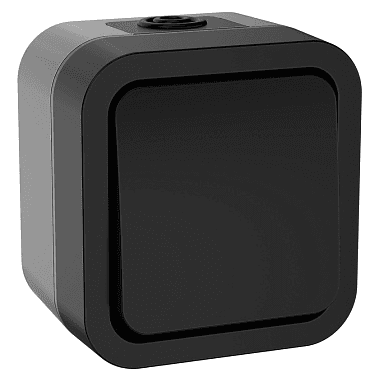 выключатель открытой установки 1 кл. 10а ip55 ts110 tors графит iek/20