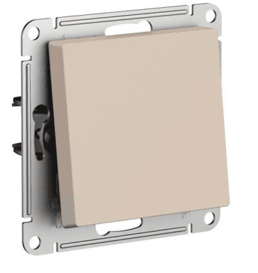 выключатель 1 кл. 10a 250b atlasdesign песочный/5
