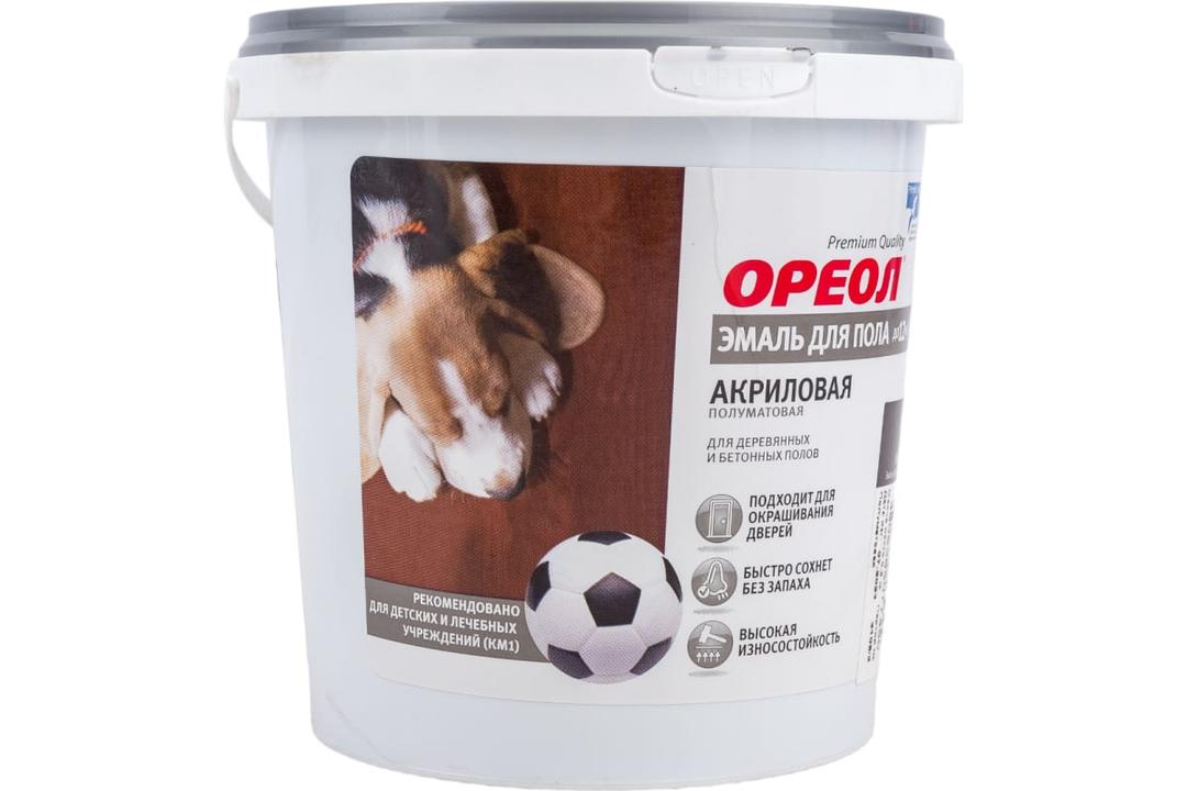 эмаль для пола акриловая ореол полуматовая венге 2,3 кг