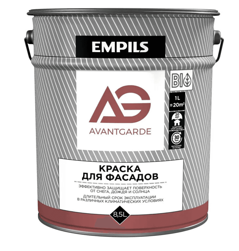 краска фасадная avantgarde (база с)  8.5 л/11,6 кг 