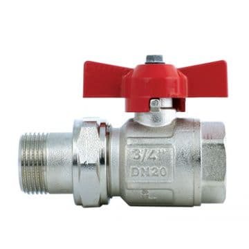 кран шаровый 3/4" (20) с накидной гайкой stt/1
