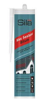 герметик sila pro max sealant bitum битумный для крыши 280мл/12шт