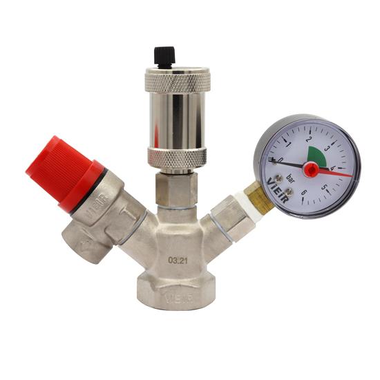 группа безопасности котла никелированная (мини) 3/4&quot; aq1123n