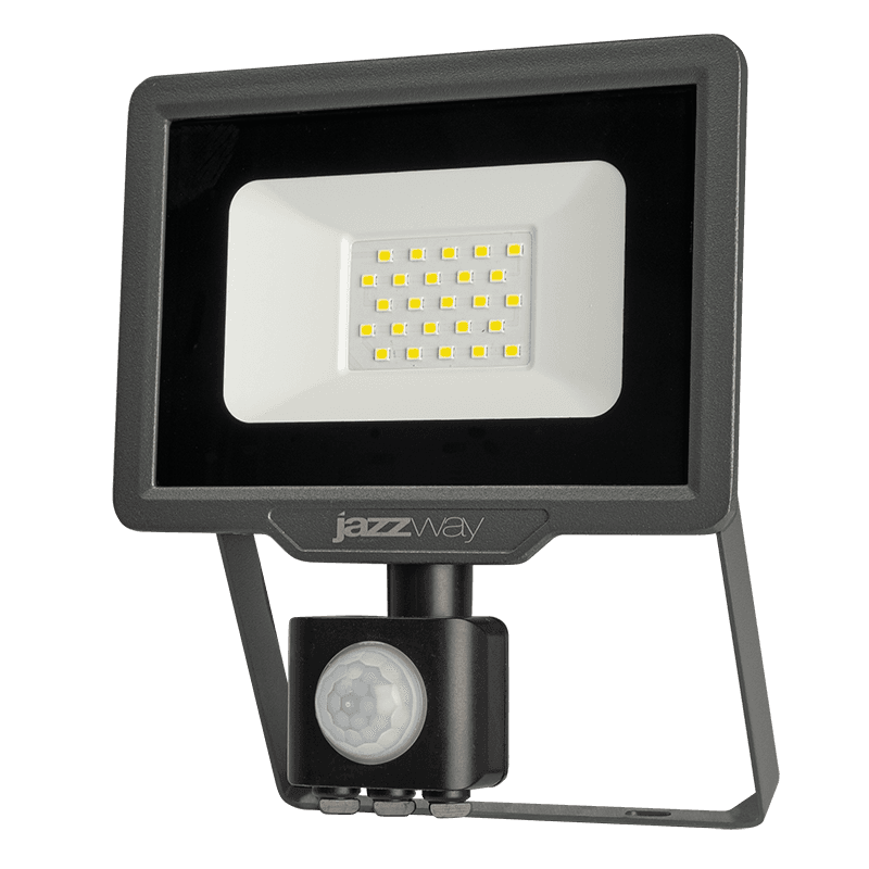 прожектор светодиодный pfl-c3 sensor 20w jazzway