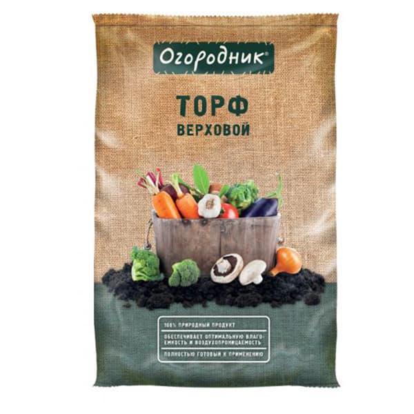 торф верховой огородник 9л