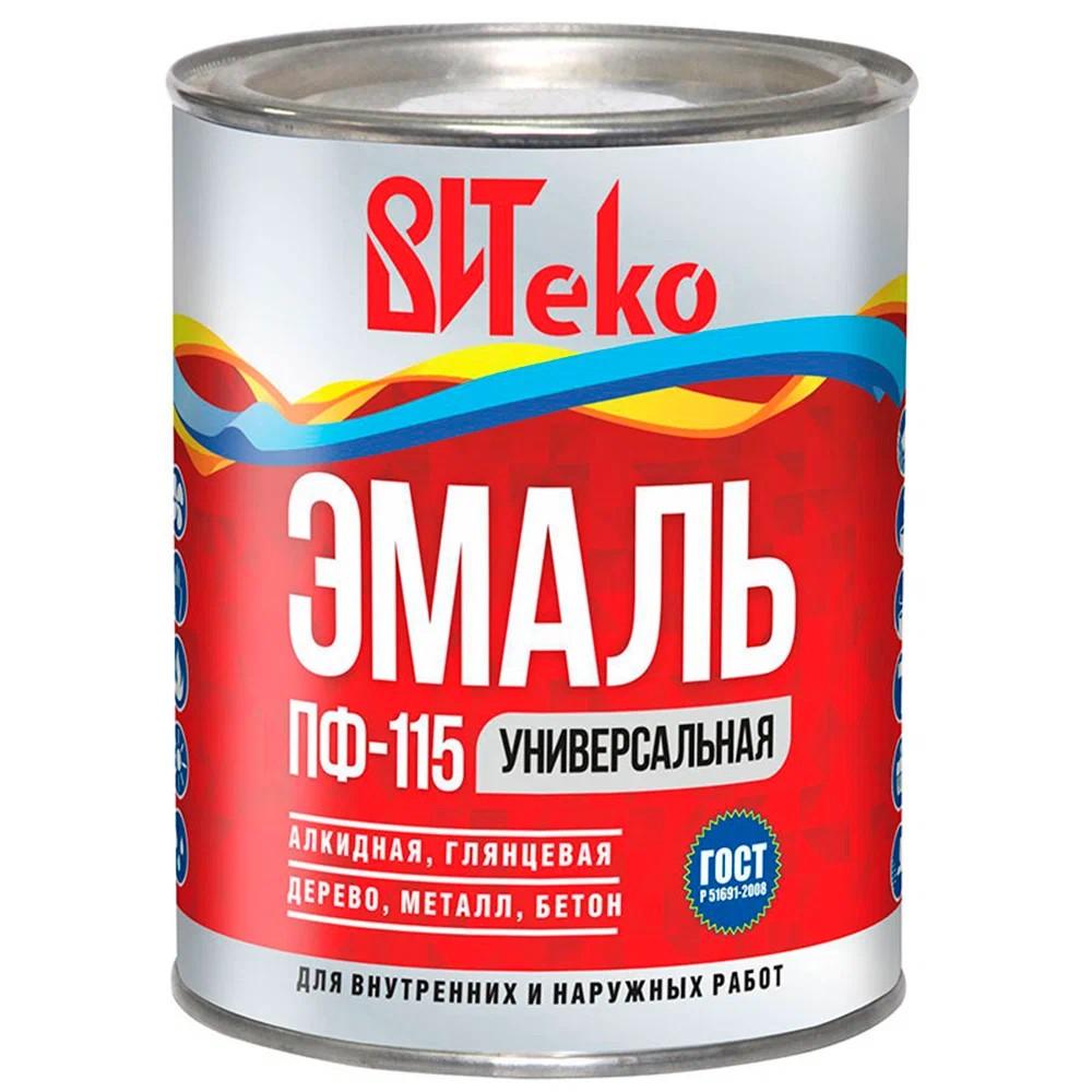 эмаль алкидная пф-115 &quot;витеко&quot; коричневая 0.8 кг/14/