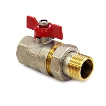 кран шаровый со сгоном 1&quot; (25) (бабочка/американка) hlv/6/ - 101227.n.03