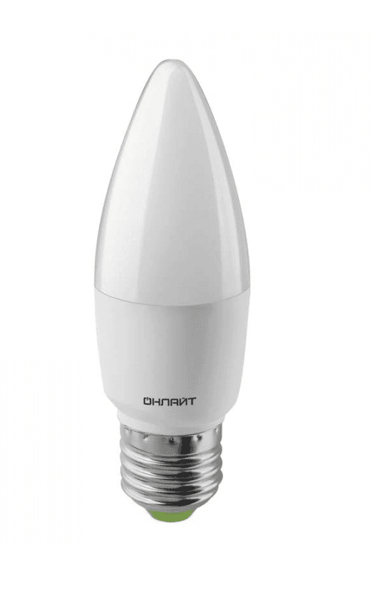 лампа led 2700k 10w c37 220-240в е27 мат/10/200