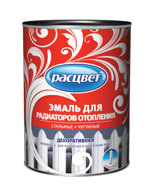 эмаль для радиаторов отопления &quot;расцвет&quot; белый, 1 кг