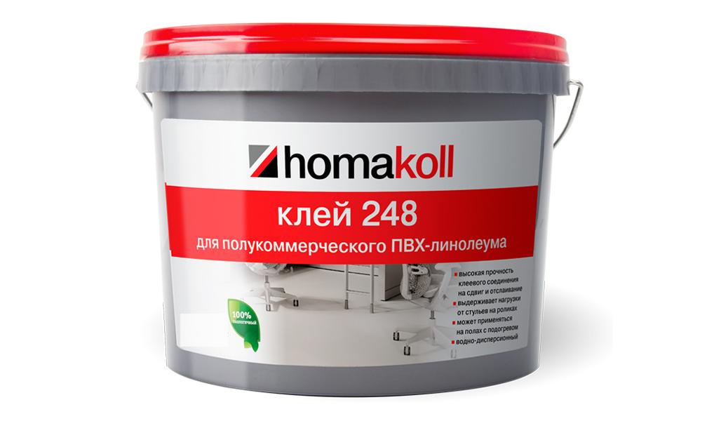 клей для напольных покрытий homakoll 248 ведро 4 кг