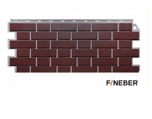 фасадная панель fineber кирпич клинкер (жжёный) 0,46 м2/12шт