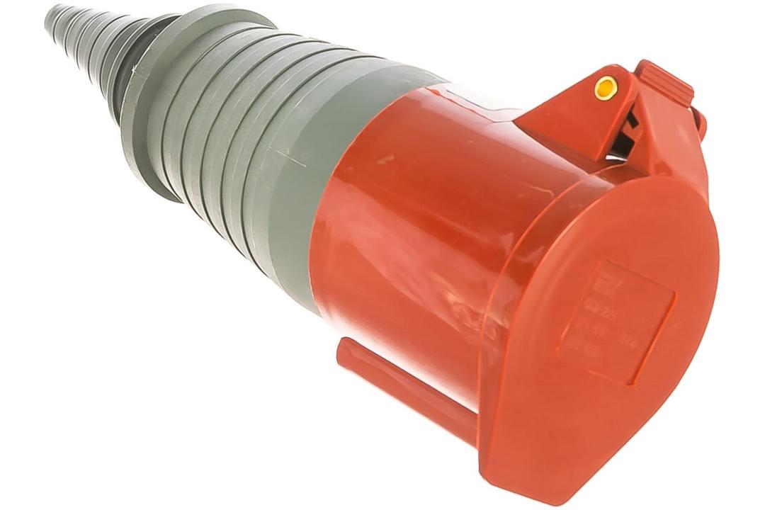 розетка переносная с защитной крышкой сси-224 3р+ре 32а 380-415в ip44 iek /10