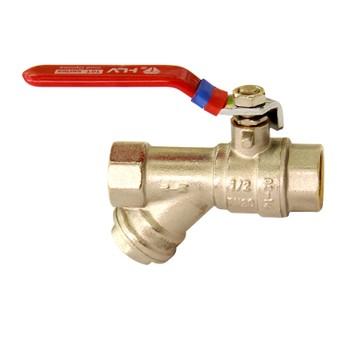 кран шаровый с фильтром 1/2&quot; (ручка) hlv/8/ - 101292.n.01