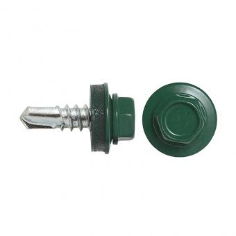 саморез кровельный (6005) зеленый 4.8x51 новая (150уп)