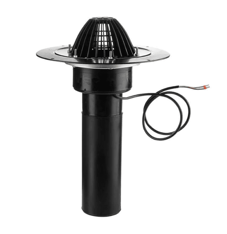воронка кровельная обогреваемая с обжимным фланцем вфо d110х450 termoclip