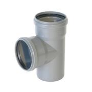 тройник канализационный 87,5°, 50/50 мм