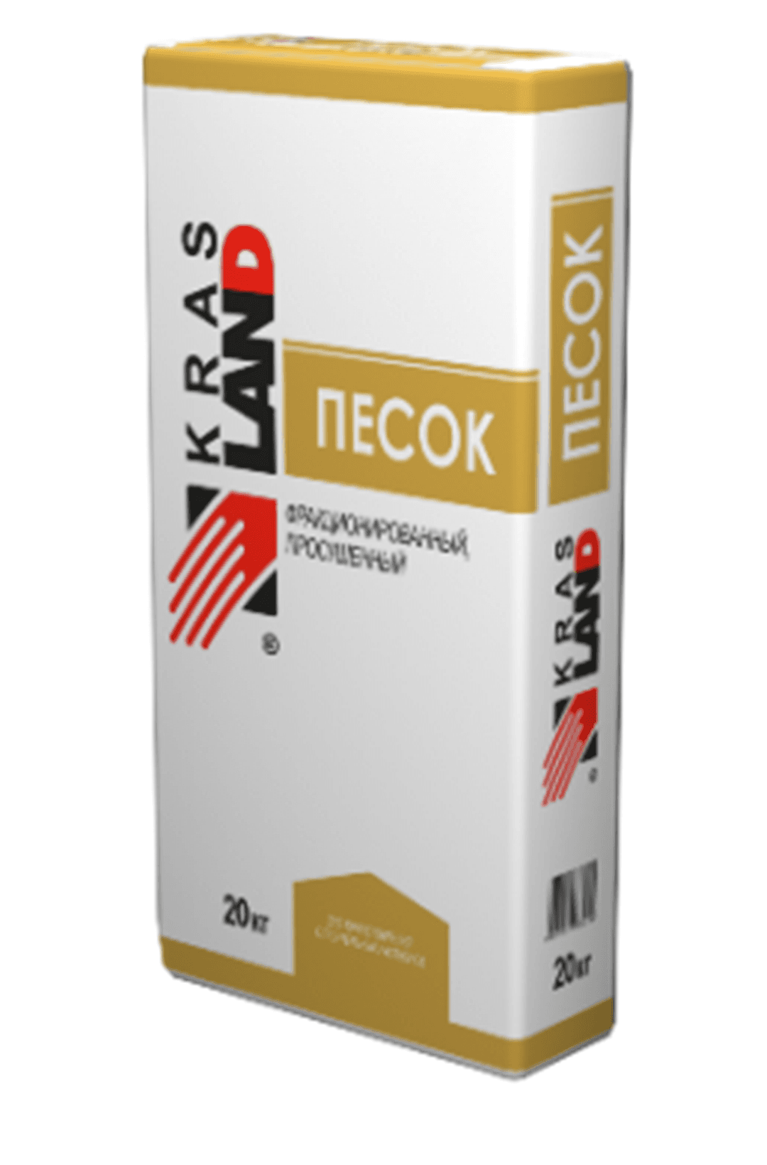 песок сухой строительный krasland 20кг/48 (некондиция)