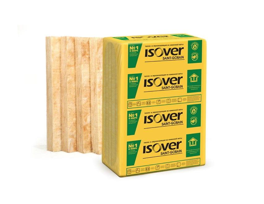 изовер венти 50*600*1000 isover, пл.90кг/м3, (3.6м2, 0.180м3, 6 плит) (некондиция)