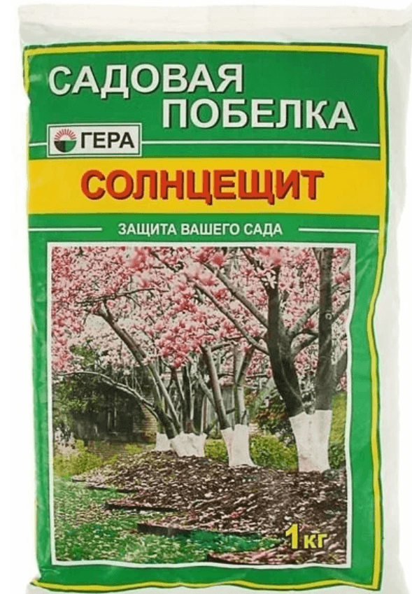 побелка садовая солнцещит 0,9кг гера 