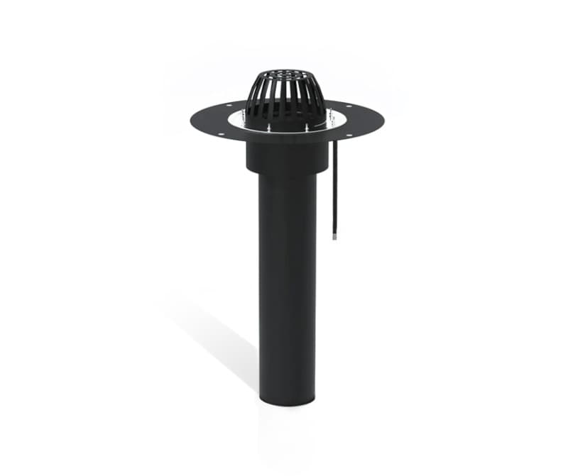 воронка кровельная plastfoil vortex d=110 мм, длина 350-450 мм