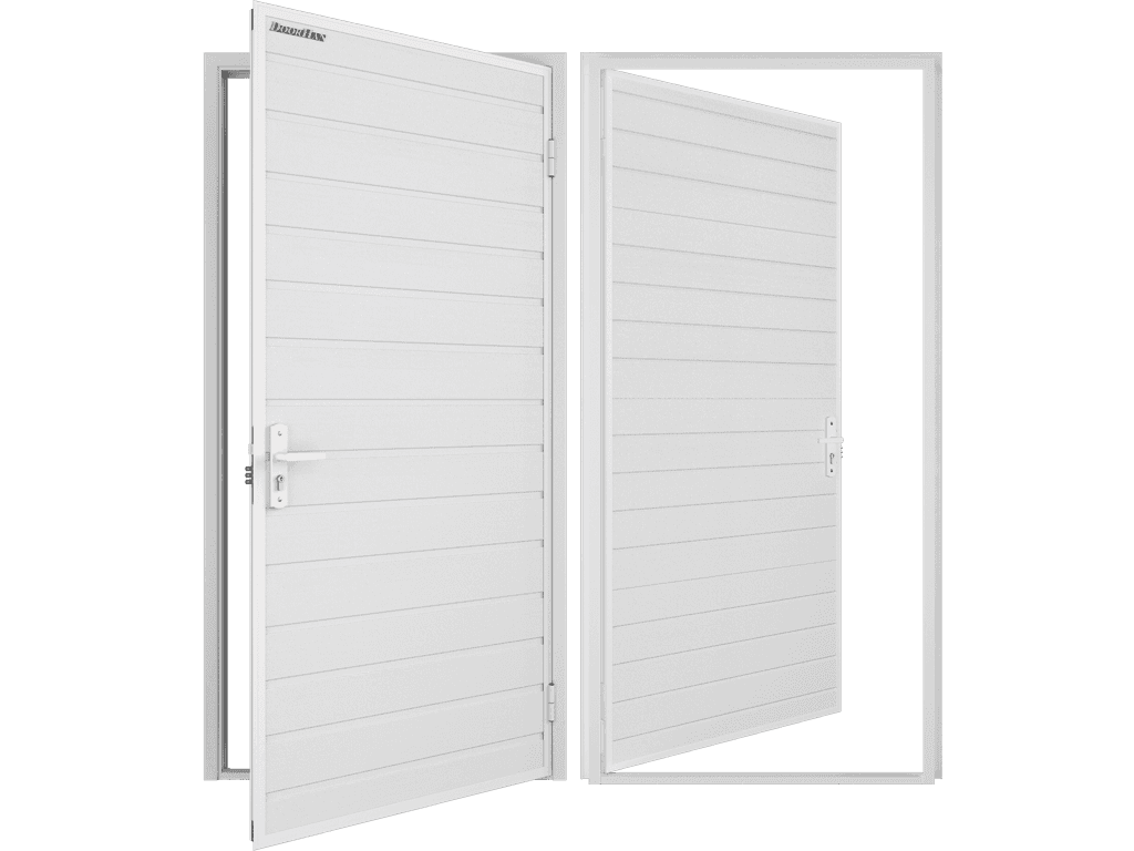 дверь гаражная ультра 980/2050/ral9003/левая/doorhan