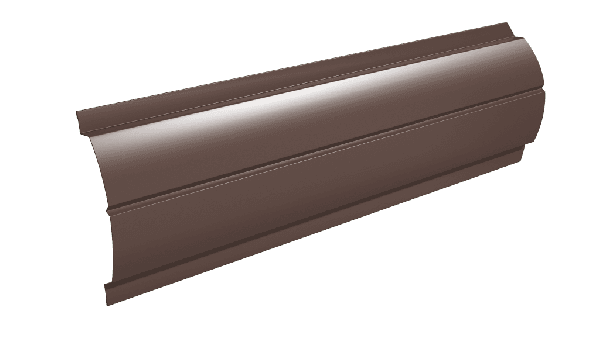 евроштакетник гладкий 0,45 ellipse-o - шоколад коричневый ral8017 2м*0,126