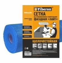 сетка стеклотканевая для фасадных работ 127 г/кв.м 5*5 мм 1 м х50 м  fiberon/4 smf242т синяя(4шт/уп)
