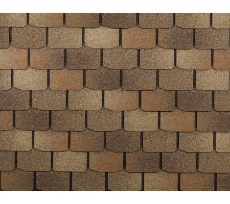 гибкая черепица shinglas модерн, бархан 3м2/42  4b4x21-3360