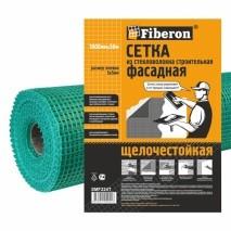 сетка стеклотканевая для фасадных работ 145 г/кв.м 5*5 мм 1м х50 м fiberon/4 smf224т зеленая(4шт/уп)