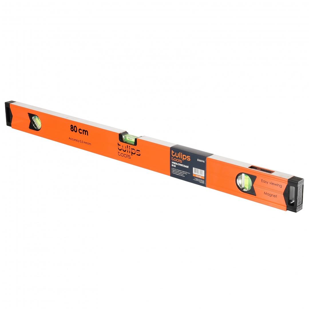 уровень tulips tools, 3 глазка, магнит, 80 см