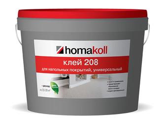 клей для напольных покрытий homakoll 208 ведро 4 кг