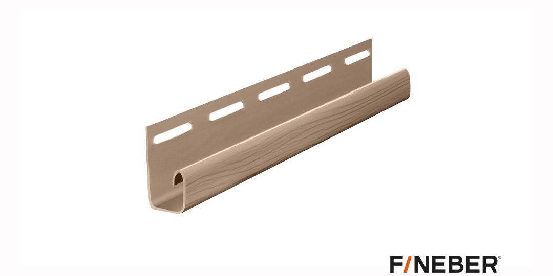 j-профиль к сайдингу fineber (сакура) 3000*38*20мм/40шт/