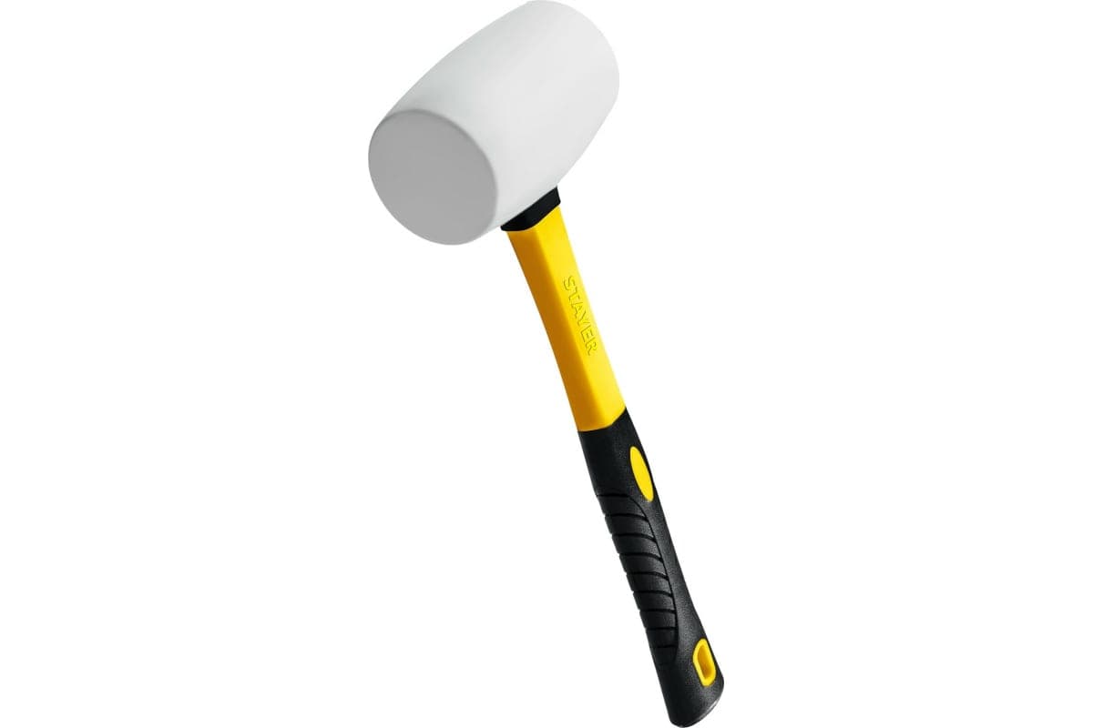 киянка резиновая stayer professional, белая 450г
