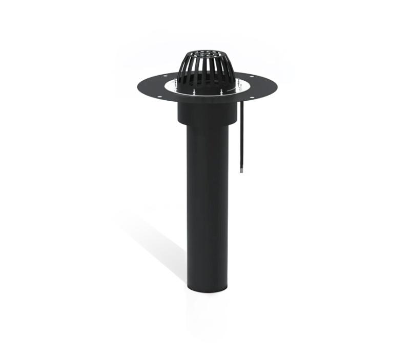 воронка кровельная plastfoil vortex d=110 мм, длина 350-450 мм