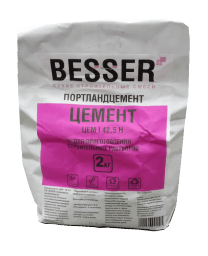 цемент м500 besser 2кг ц2