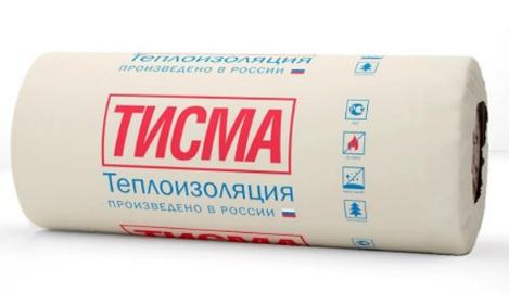 мат минераловат. тисма r43mr, 9кг/м3,  2*50*1200*8300 (19,92м2/1м3, рулон) 5/40 некондиция