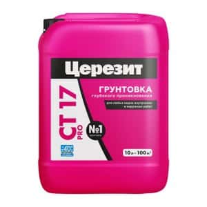 грунтовка глубокого проникновения церезит ct 17 pro 10л/60/ грунтовка глубокого проникновения церезит ct 17 pro 10л/60/