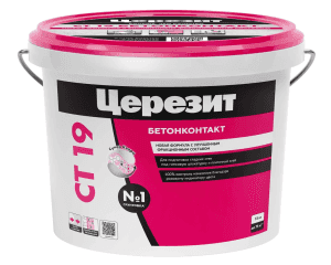 грунтовка бетон-контакт церезит ct 19 15кг/44/ грунтовка бетон-контакт церезит ct 19 15кг/44/