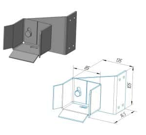 ловитель нижний doorhan для балки 71х60х3,5 ловитель нижний doorhan для балки 71х60х3,5